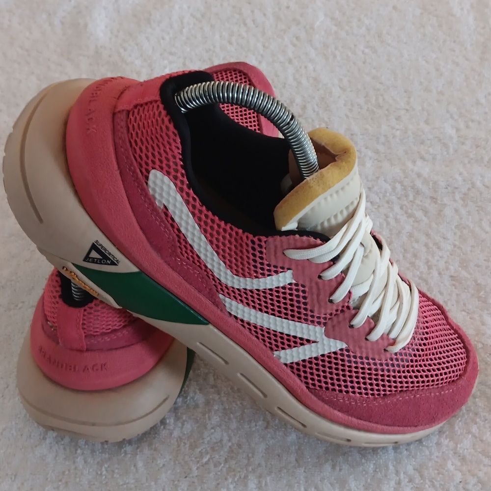 Brandblack Pink Green Cream Women's Running Sneakers